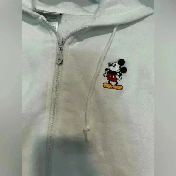 Walt Disney World Zip Up Hoodie Sweatshirt Fleece Lined Mickey Mouse Kids Size L - Picture 5 of 5